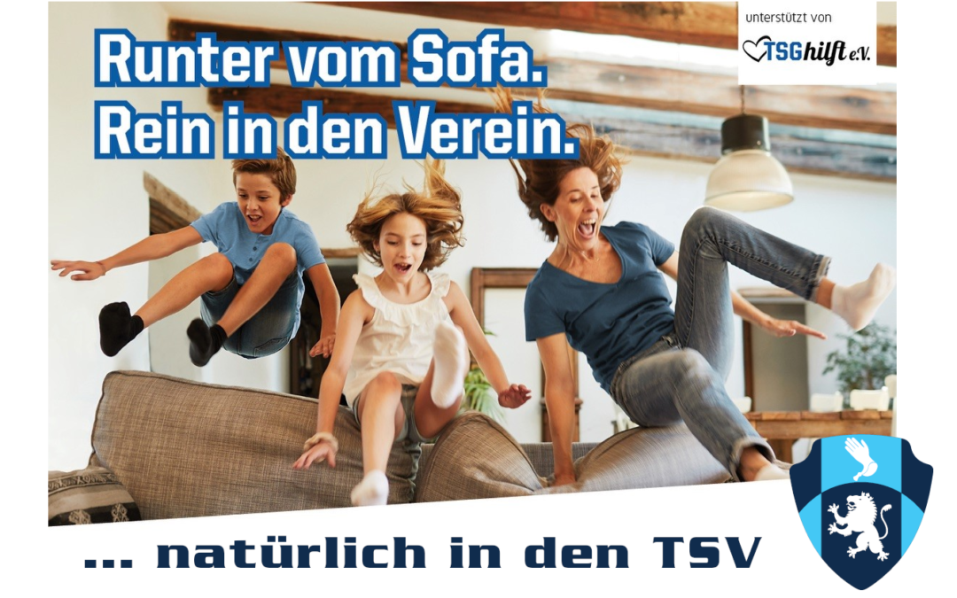 Runter vom Sofa, rein in den Verein